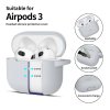 Pouzdro Tech-Protect Silicone Hook pro Apple AirPods 3 - šedé