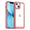 AG PREMIUM Outer Space Case Pevné pouzdro pro iPhone 14 s gelovým rámečkem červené