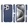 Pouzdro AG PREMIUM Carbon Case pro iPhone 16 Pro - modré