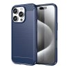 Pouzdro AG PREMIUM Carbon Case pro iPhone 16 Pro - modré