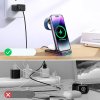 Indukční nabíječka Joyroom 3 v 1 pro zařízení značky Apple - iPhone, Apple Watch, Airpods (až 15 W) stojánek černá (JR-WQN01)