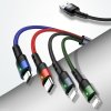 USAMS U26 US-SJ411 – 4v1 nabíjecí kabel 35 cm (2xlightning/microUSB/USB-C)