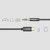 BASEUS Yiven CAM01-01 Kabel USB-C/Audio jack 3,5mm (AUX), 1,2m, černý