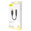 BASEUS CATL54-01Adaptér (redukce) USB-C/Jack 3,5mm s podporou mikrofonu, černý