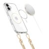 Pouzdro s poutkem Tech-Protect Flexair Chain MagSafe pro iPhone 16e - černé & taupe