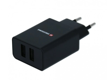 Síťový adaptér 2x USB 2.1A Swissten