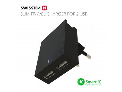 SWISSTEN síťový adaptér QC3.0 23 W