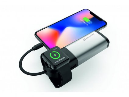 SWISSTEN powerbanka 2v1 s kapacitou 6 700 mAh, certifikací MFi a speciální bezdrátovou nabíječkou pro Apple Watch