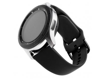 FIXED Silicone Strap silikonový řemínek s šířkou 20 mm pro smartwatch, černý