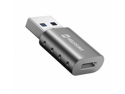 SWISSTEN OTG adaptér/přechodka  USB-A (samec) / USB-C (samice)