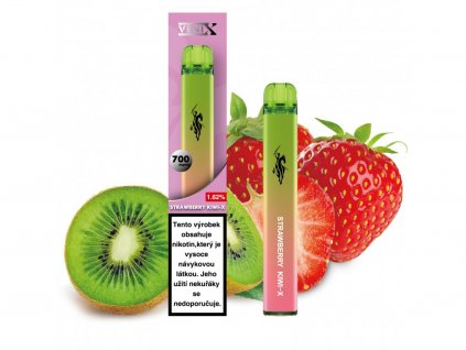 VENIX Strawberry Kiwi-X jednorázová elektronická cigareta s příchutí jahody a kiwi