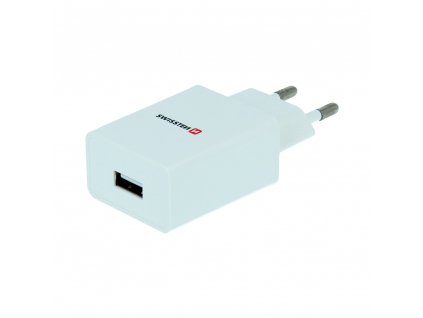 SWISSTEN síťový adaptér SMART IC 1x USB 1 A POWER bílý