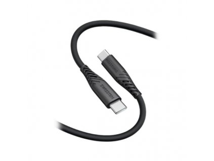 SWISSTEN datový kabel SOFT SILICONE, USB-C/USB-C, 60W, 1,5 m, černý