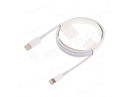 synchronizacni a nabijeci kabel usb c s lightning konektorem pro apple iphone ipad ipod bily 2m