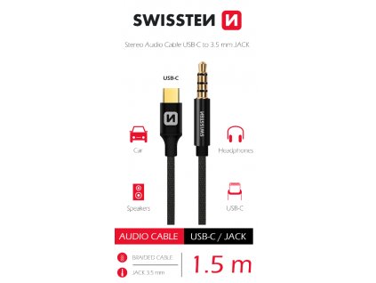 Audio adapter textilni USB C : JACK