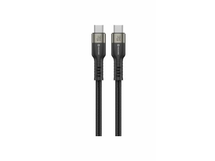 SWISSTEN Datový video kabel USB 4.0, USB-C, 240W, 8K@60Hz, 40 GB/s, TB3 & TB4, 1,5 m, černý