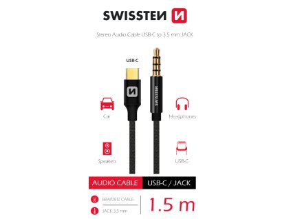 Audio adapter textilni USB C : JACK