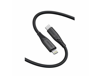 Datový kabel soft silicone USB C:lightning 0,4 m 1