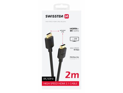Kabel HDMI 2m 8K PVC 1