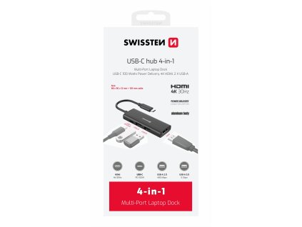 USB C hub 4 in 1 1