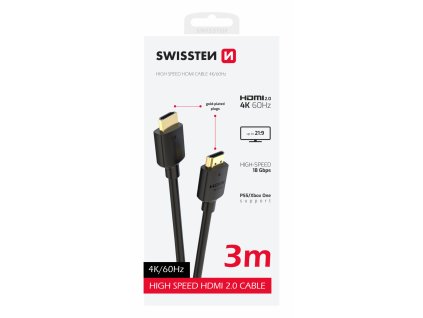 Kabel HDMI 3m PVC