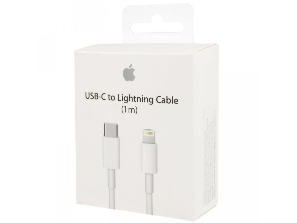 Apple USB kabel s konektorem Lightning 1m MD818ZM/A Balení: Retal pack (baleno v krabičce)