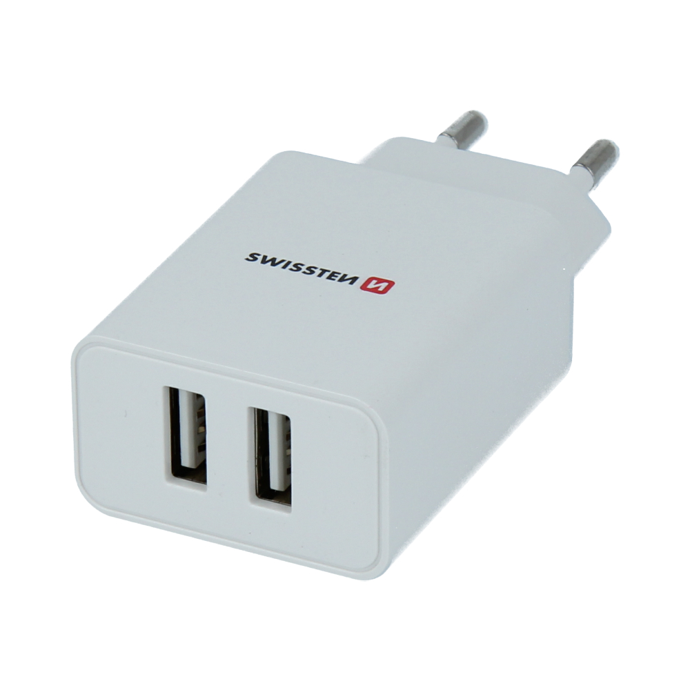 SWISSTEN síťový adaptér Smart IC 2x USB 2,1 A power lightning|AppleTop.cz