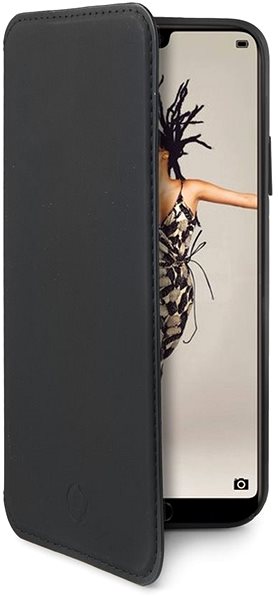 Levně CELLY Prestige PU pouzdro typu kniha pro Apple iPhone XS Max, tmavě modré