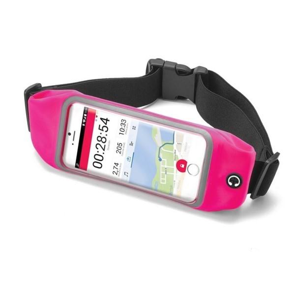 CELLY Runbelt view neoprénové sportovní pouzdro, pro mobily do 5,5\'\', růžové