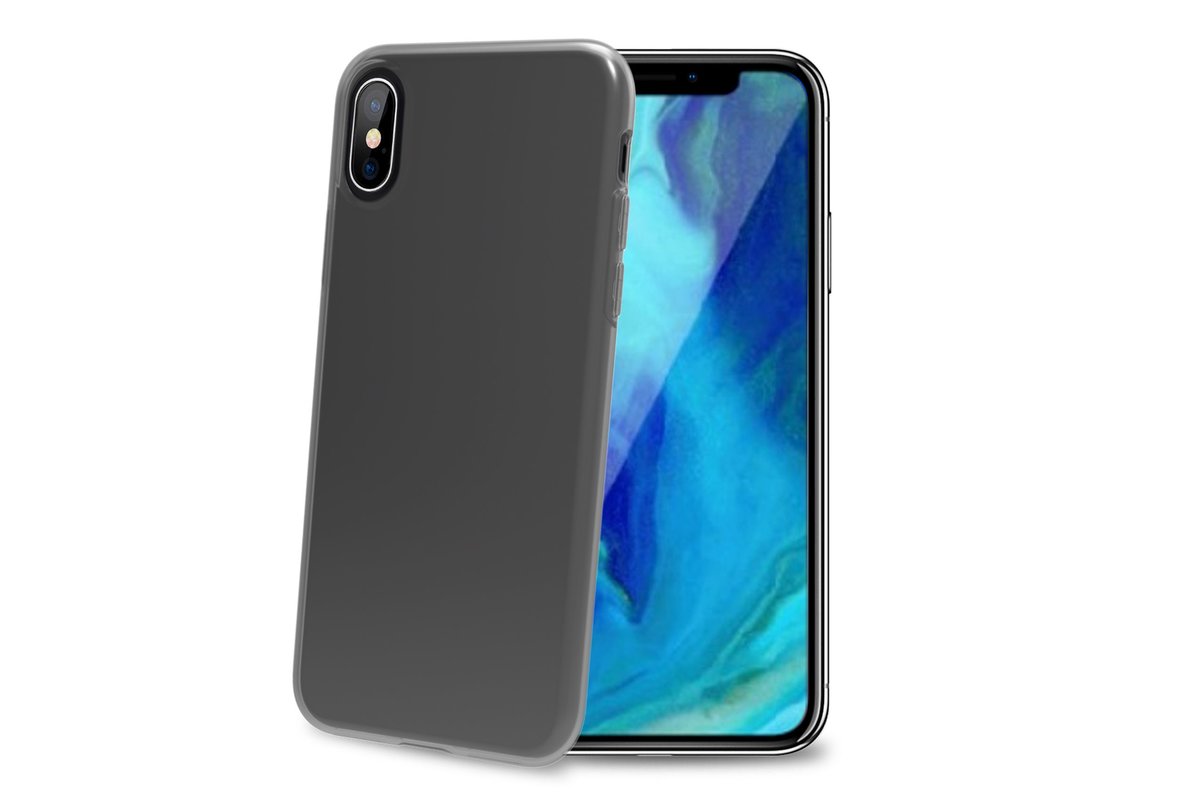 Levně CELLY Gelskin 999 BK pouzdro na mobil Apple iPhone XS Max, černé