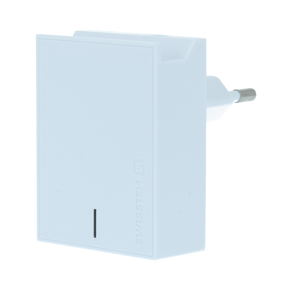 SWISSTEN síťová nabíječka Power Delivery 3.0 18 W pro Apple Barva: Bílá