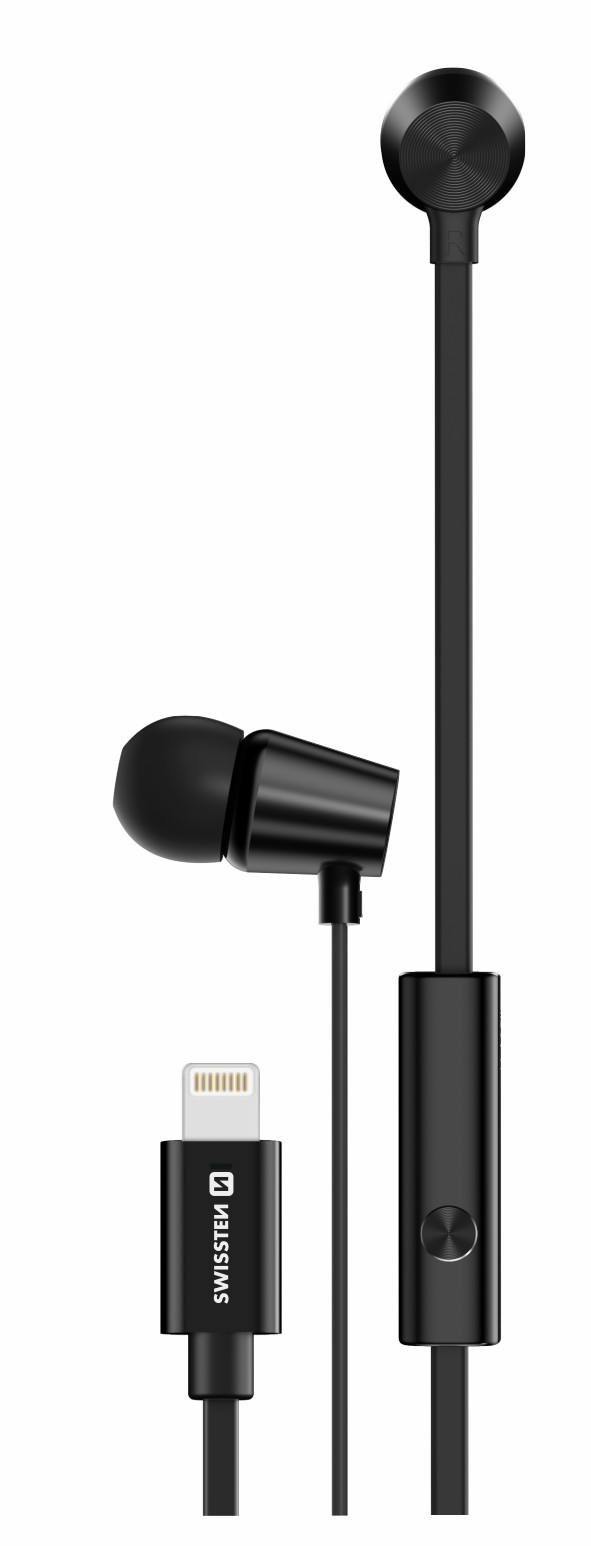 Levně SWISSTEN sluchátka Earbuds DYNAMIC Lightning YS500