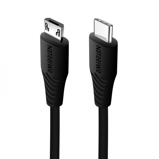 SWISSTEN nabíjecí kabel USB-C / micro USB, délka 0,4 m