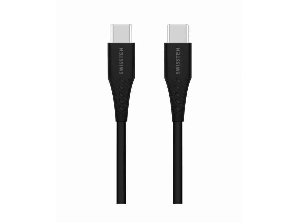 Levně SWISSTEN TPU datový kabel USB-C / USB-C, délka 1,2 m (EKO BALENÍ) Barva: Bílá