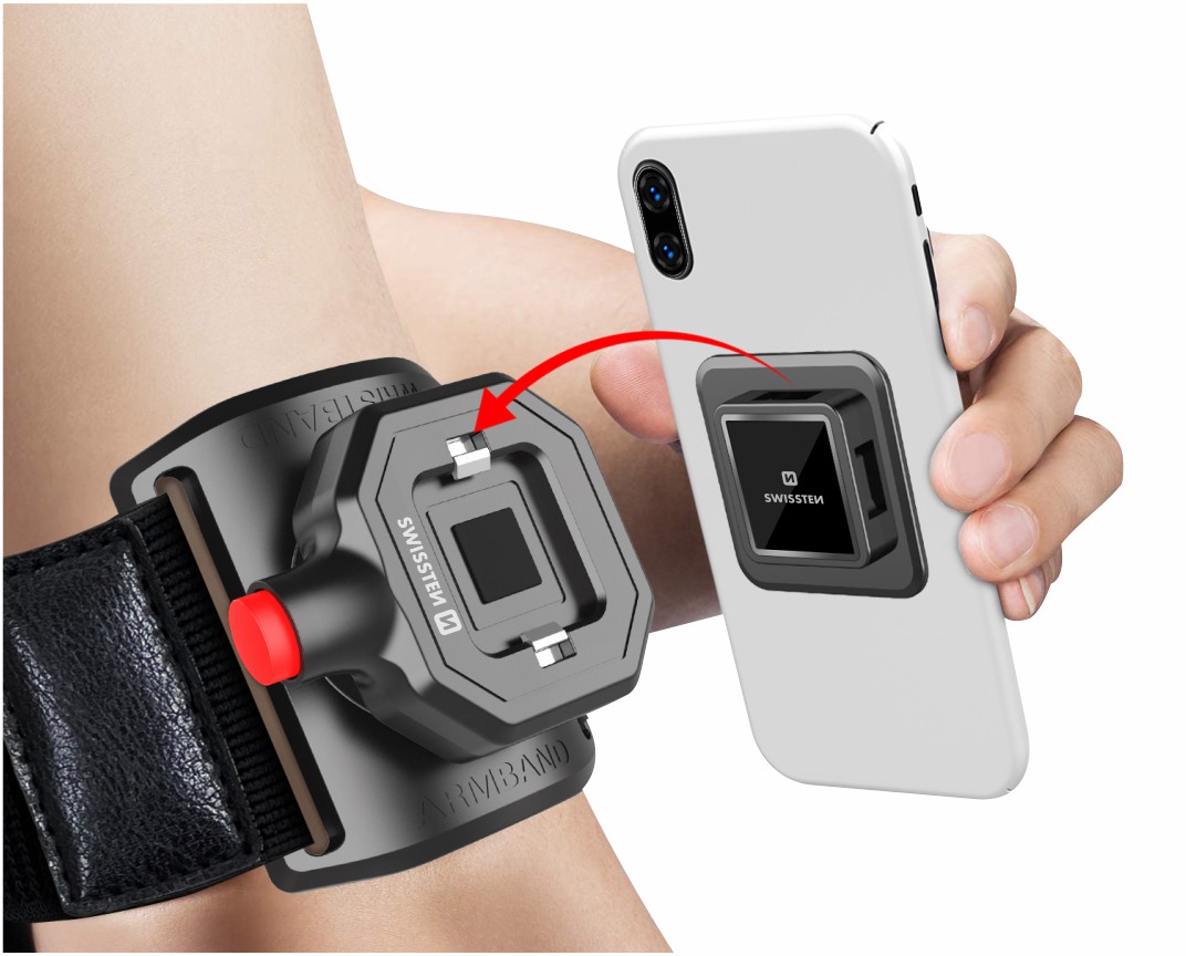 SWISSTEN EASY LOCK ARMBAND držák na telefon na zápěstí