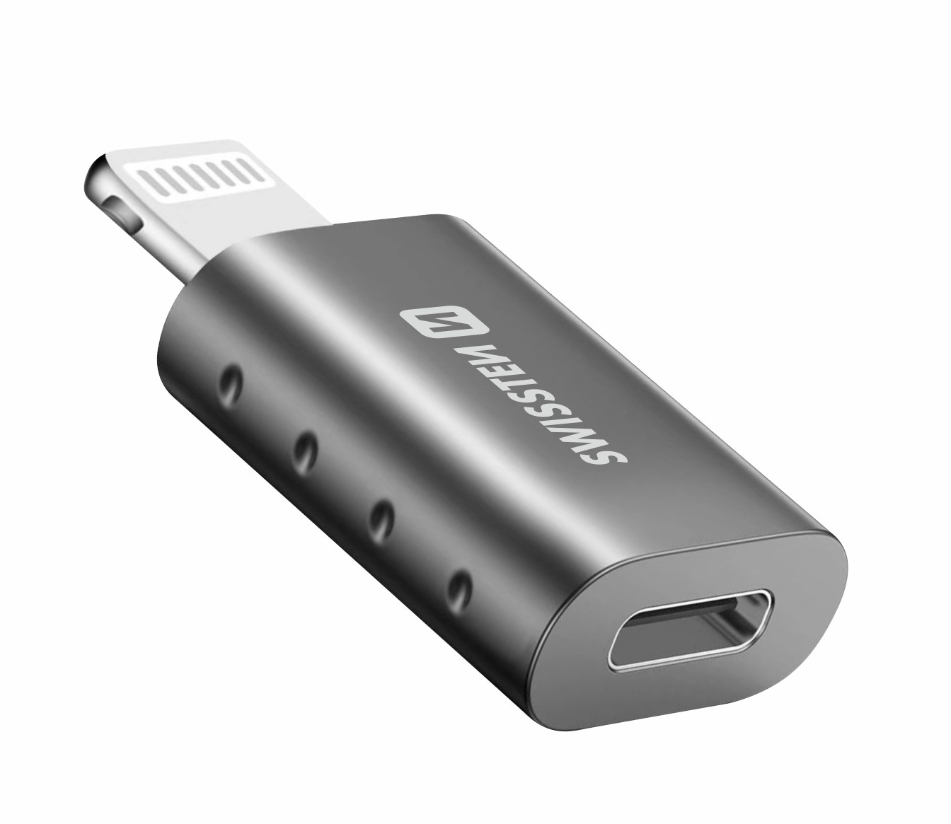 Levně SWISSTEN OTG adaptér/přechodka Lightning (samec)/USB-C(samice)