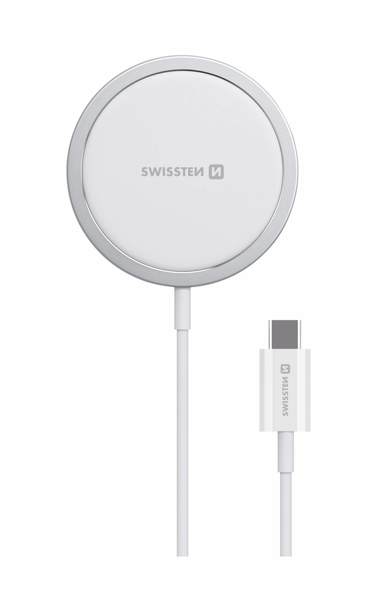SWISSTEN magStick WIRELESS nabíječka pro iPhone kompatibilní s MagSafe