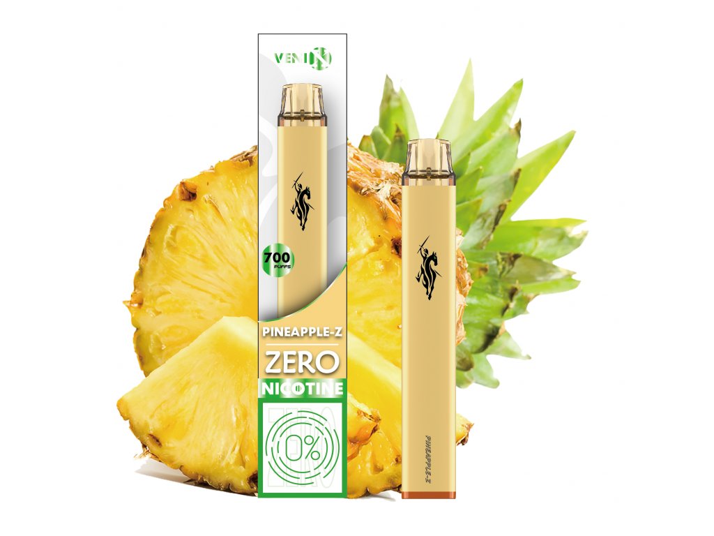 Levně VENIX-Z jednorázová elektronická cigareta bez nikotinu Příchuť: Ananas