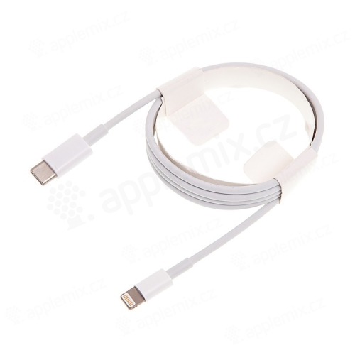 Levně Synchronizační a nabíjecí kabel USB-C/Lightning pro iPhone/iPad/iPod, bílý, 1 m