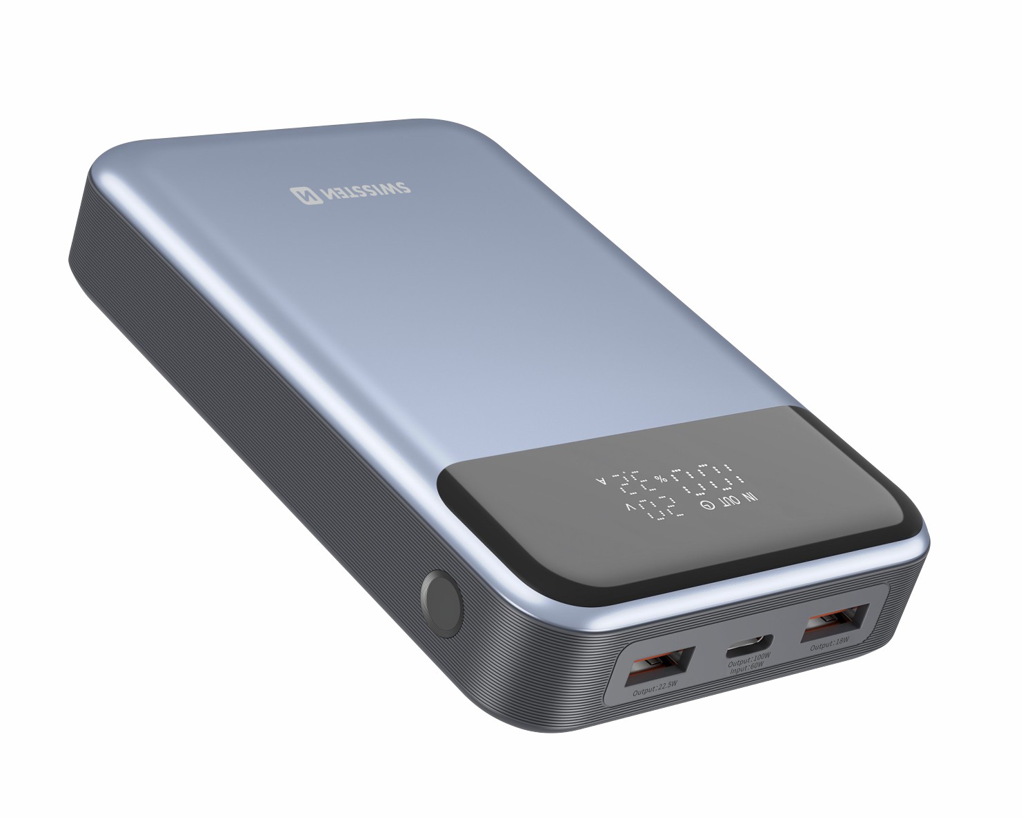 Levně SWISSTEN Powerbanka 20 000 mAh, 100 W, Power delivery, pro notebooky