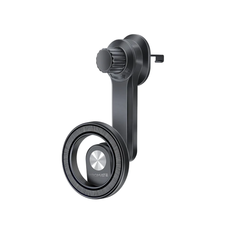 PROMATE MagGrip™ držák na mobil do ventilace auta, s magnetickým kroužkem, černý
