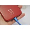 SWISSTEN datový kabel textile USB / lightning 1,2 m