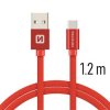 SWISSTEN datový kabel textile USB / USB-C 1,2 m