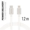 SWISSTEN datový kabel textile USB-C / lightning 1,2 m