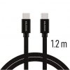 SWISSTEN datový kabel textile USB-C / USB-C 1,2 m