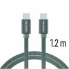 SWISSTEN datový kabel textile USB-C / USB-C 1,2 m