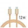 SWISSTEN datový kabel textile USB-C / USB-C 1,2 m