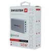 SWISSTEN síťový adaptér Qualcomm 3.0 Quick Charge + Smart IC 5x USB 50 W power bílý