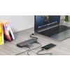 SWISSTEN USB-C hub 8-in-1 (USB-C PD, HDMI 4K, LAN RJ45, 3x USB 3.0, SD, micro SD) v hliníkovém pouzdře