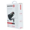 SWISSTEN autonabíječka 2xUSB, 2,4 A + kabel USB/micro USB